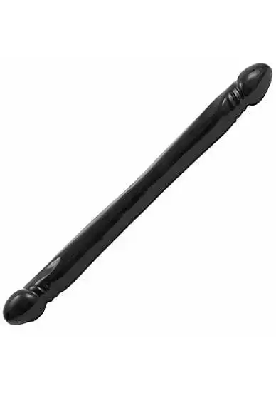 Doc Johnson - Built In America Smooth Double Header Black 18inch (45x4cm) 1 Doc Johnson - Built In America Smooth Double Header Black 18inch (45x4cm)