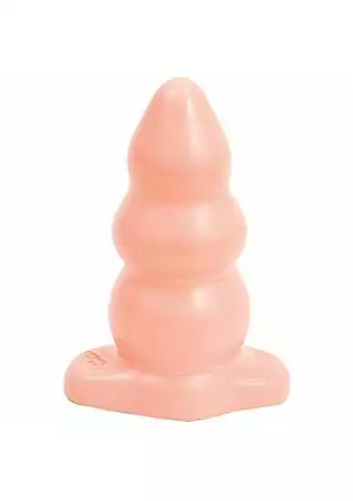 Doc Johnson - Built In America Triple Ripple Butt Plug White Large 1 Doc Johnson - Built In America Triple Ripple Butt Plug White Large