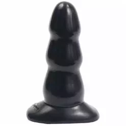 Doc Johnson - Built In America Triple Ripple Butt Plug Black Medium