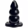 Doc Johnson - Built In America Triple Ripple Butt Plug Black Large