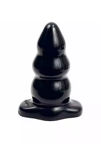 Doc Johnson - Built In America Triple Ripple Butt Plug Black Large 1 Doc Johnson - Built In America Triple Ripple Butt Plug Black Large
