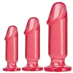 Doc Johnson, Crystal Jellies Anaal Starter Kit – Pink