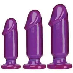 Doc Johnson, Crystal Jellies Anaal Starter Kit – Purple