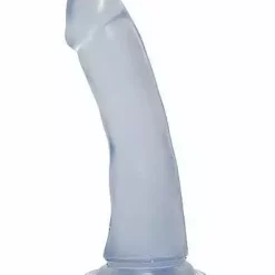 Doc Johnson, Crystal Jellies 6.5 Inch Slim Dong – Clear