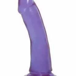 Doc Johnson, Crystal Jellies 6.5 Inch Slim Dong – Purple
