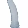 Doc Johnson, Crystal Jellies 7 Inch Thin Dong – Clear