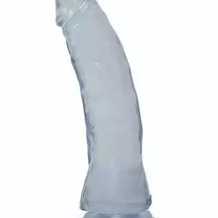 Doc Johnson, Crystal Jellies 7 Inch Thin Dong – Clear