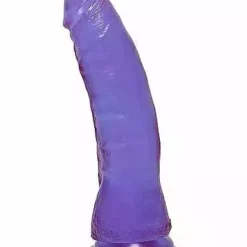 Doc Johnson, Crystal Jellies 7 Inch Thin Dong – Purple
