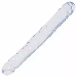Doc Johnson, Crystal Jellies Jr. Double Dong Clear Jellie 12inch (30×4.25cm)