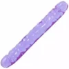 Doc Johnson, Crystal Jellies Jr. Double Dong Purple Jellie 12inch (30×4.25cm)