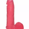Doc Johnson, Crystal Jellies Crystal Jellies – Realistic Cock With Balls – 8 Inch – Pink
