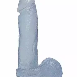 Doc Johnson, Crystal Jellies 8 Inch Realistic Cock With Balls – Clear