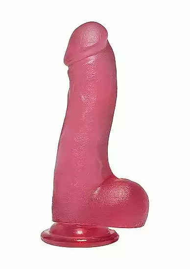Doc Johnson, Crystal Jellies 7.5 Inch Master Cock With Balls – Pink 1 Doc Johnson, Crystal Jellies 7.5 Inch Master Cock With Balls – Pink