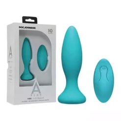 Doc Johnson - A-Play A-Play – Vibe – Beginner Rechargeable Plug Remote – Teal
