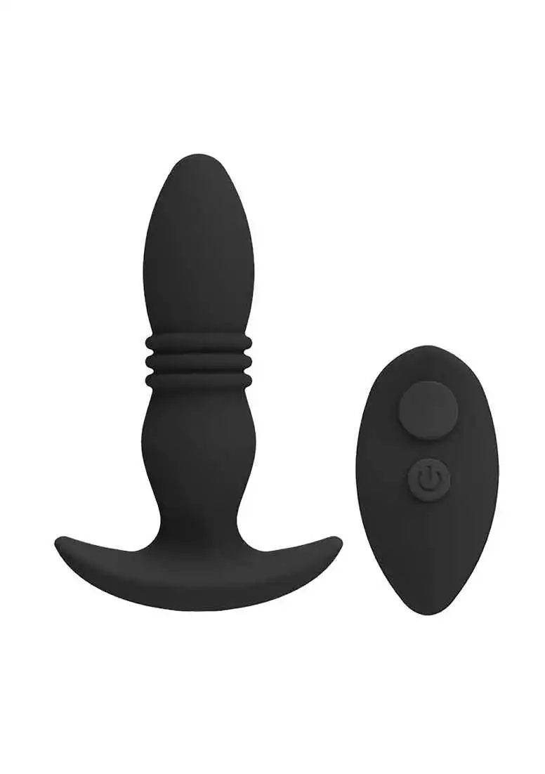 Doc Johnson - A-Play A-Play – RISE – Silicone Anal Plug With Remote – Black 1 Doc Johnson - A-Play A-Play – RISE – Silicone Anal Plug With Remote – Black