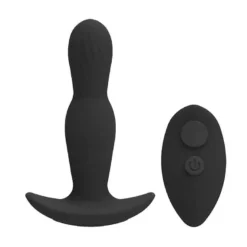 Doc Johnson - A-Play A-Play -EXPANDER – Silicone Anal Plug With Remote – Black