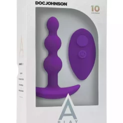 Doc Johnson - A-Play A-Play – SHAKER – Silicone Anal Plug With Remote – Purple