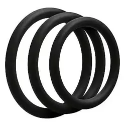 Doc Johnson - Optimale OptiMALE C-Ring 3 Set Black Thin