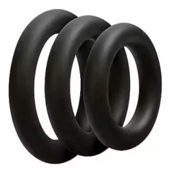 Doc Johnson - Optimale OptiMALE C-Ring 3 Set Black Thick