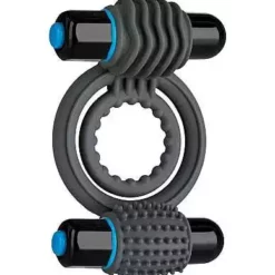 Doc Johnson - Optimale OptiMALE – Vibrating Double C-Ring – Grey