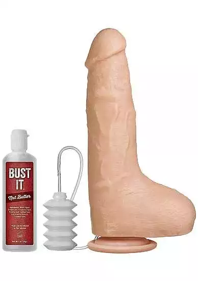 Doc Johnson Squirting Realistic Cock – 1 Oz. Nut Butter – White 1 Doc Johnson Squirting Realistic Cock – 1 Oz. Nut Butter – White