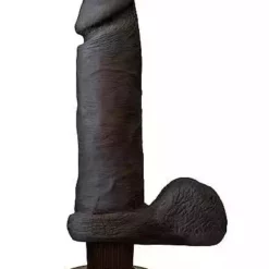 Doc Johnson - Realistic Cocks The Realistic Cock – ULTRASKYN – Vibrating 8 Inch – Chocolate