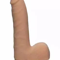 Doc Johnson, The D The D – Realistic D – Slim 7 Inch With Balls – Ultraskyn – Flesh