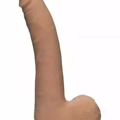 Doc Johnson, The D The D – Realistic D – Slim 9 Inch With Balls – Ultraskyn – Flesh