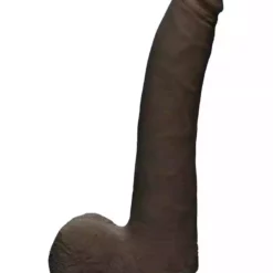 Doc Johnson, The D The D – Realistic 9 Inch Slim W/Balls – Chocolate