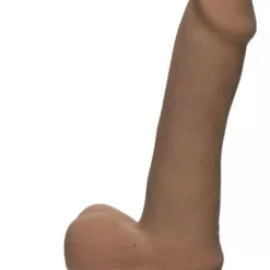 Doc Johnson, The D The D – Slim D – 6.5 Inch With Balls Ultraskyn – Caramel