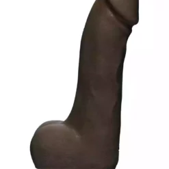 Doc Johnson, The D The D – Master D – 7.5 Inch With Balls Ultraskyn – Chocolate