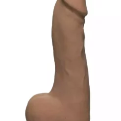 Doc Johnson, The D The D – Master D – 10.5 Inch With Balls Ultraskyn – Caramel