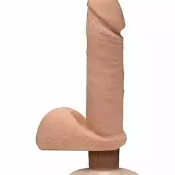 Doc Johnson, The D The D – Perfect D With Balls Vibrating – 7 Inch – Caramel