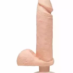 Doc Johnson, The D The D – Perfect D With Balls Vibrating – 8 Inch – Vanilla