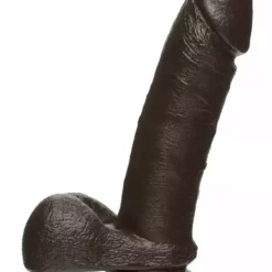 Doc Johnson, The D The D – Perfect D – 7 Inch With Balls Firmskyn – Chocolate
