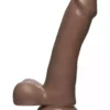 Doc Johnson, The D The D – Slim D – 6 Inch With Balls Firmskyn – Caramel