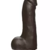 Doc Johnson, The D The D – Master D – 7.5 Inch W Balls Firmskyn – Chocolate