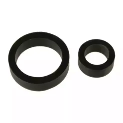Doc Johnson - TitanMen Titanmen – Silicone Cock Rings – Double Pack Black