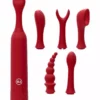 Doc Johnson - IVibe Select IQuiver – 7 Piece Set – Red Velvet
