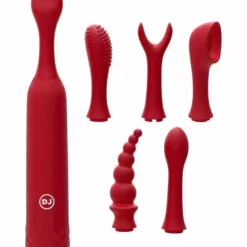 Doc Johnson - IVibe Select IQuiver – 7 Piece Set – Red Velvet